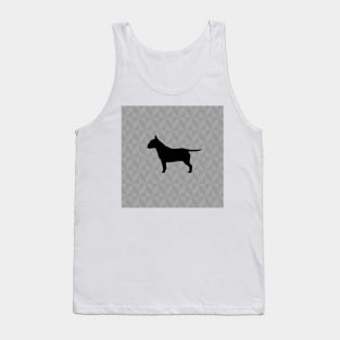 Bull Terrier Dog Lover Gift - Scandi Geometric Silhouette Tank Top